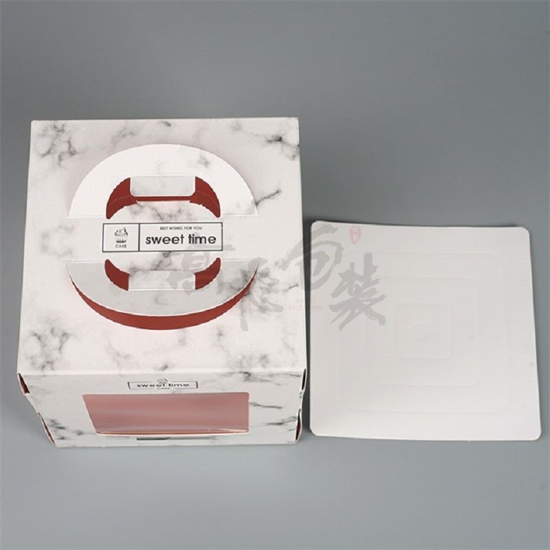 Custom Logo printed shopping paper box for food and loaf cake boxes