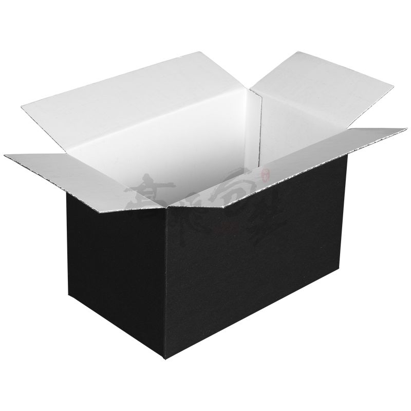wholesale recycled shipping paper box black corrugated unique carton packaging boxes custom logo manufacturer