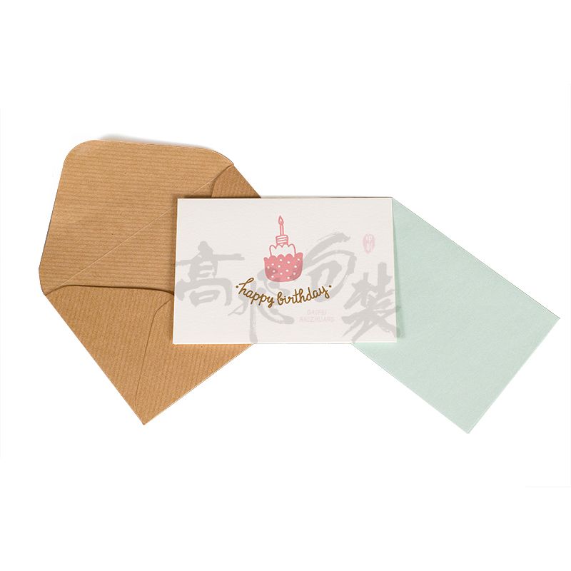 Eco friendly wholesale happy birthday invitation greeting gift cards printed for kids box set
