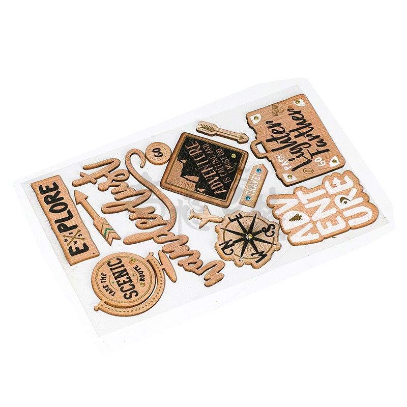 Customised Removable Decorative Wallpapers Wood Furniture Laptop 3m Advertising Stickers