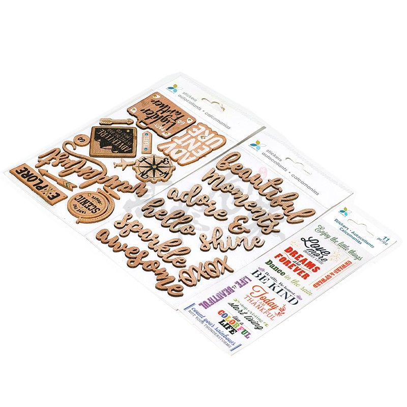 Customised Removable Decorative Wallpapers Wood Furniture Laptop 3m Advertising Stickers