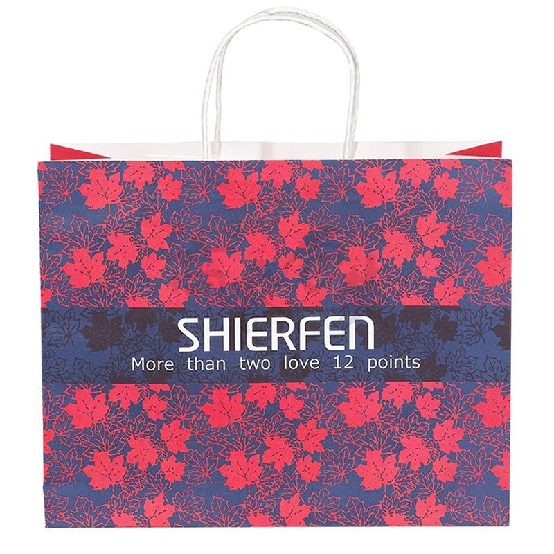 custom craft paper bags with handles shopping paper bag wholesale