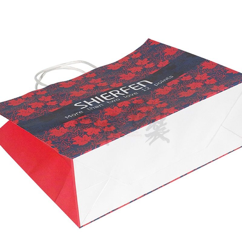 custom craft paper bags with handles shopping paper bag wholesale