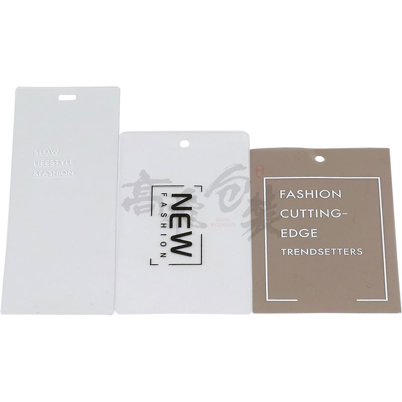 Luxury Cardboard Custom Design Printing Clothing Paper Swing Hang Tags With Cord/String