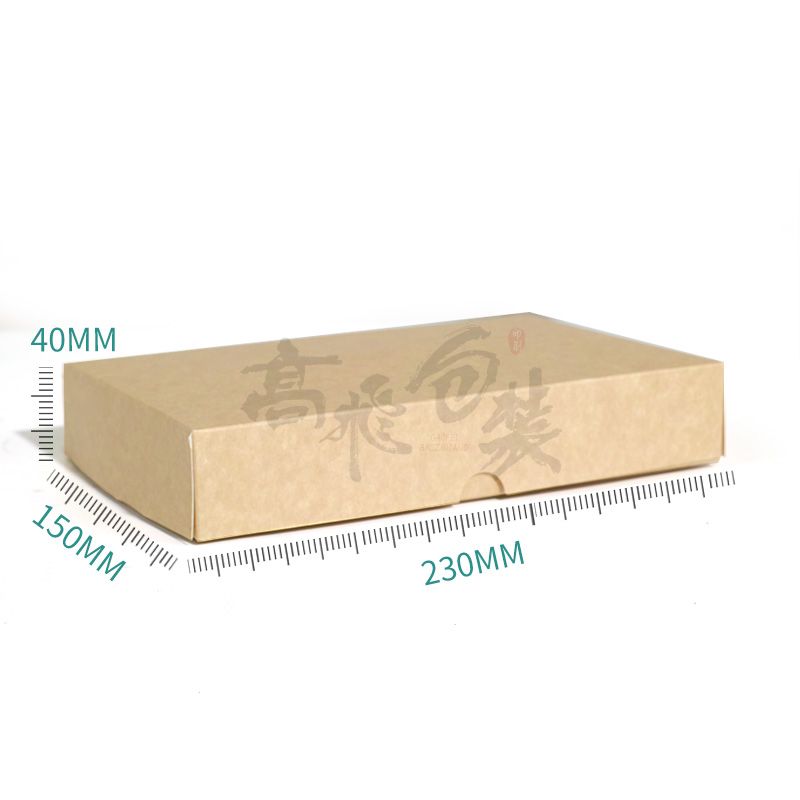 Custom  Brown Kraft Paper Food Cake Box With Handles And Window