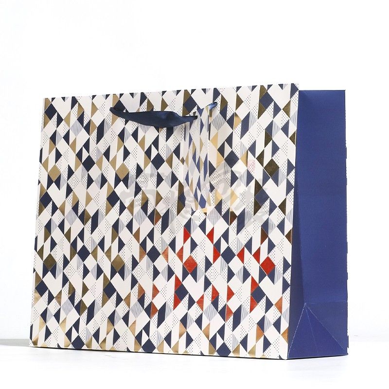 ECO-Friendly Custom Printed Your Own Logo White Brown Kraft Gift Craft Shopping Paper Bag With Handles