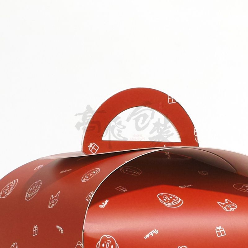 Custom Wholesale Take Away Red Food Cake Bakery Dessert Packaging Boxes