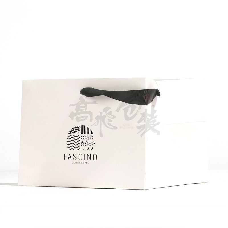 Customized Matt Craft White Paper Shopping Bags With Handles Manufacturers