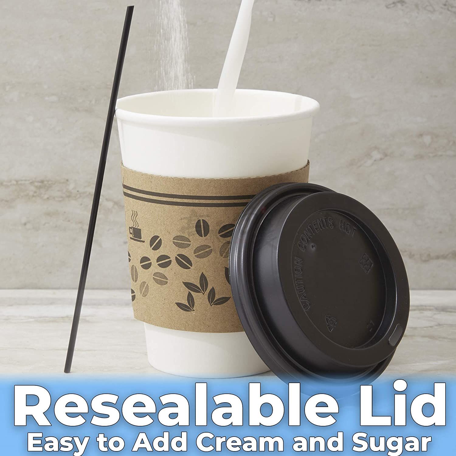 Custom Disposable Biodegradable Compostable Corrugated Kraft Paper Cup Sleeve Java Jackets Bulk Hot Coffee Sleeves Printing