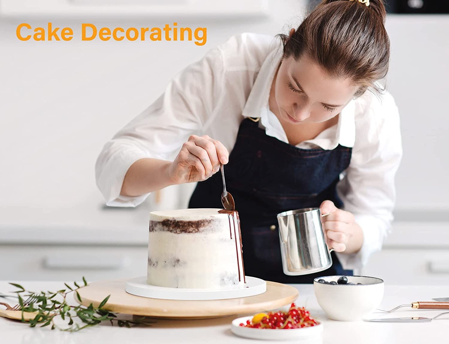 Cake Boards 12 Inch Round Cake Base, 1/2Inch Thick Cake Drums, Cake Decorating Corrugated Cardboard For Cakes
