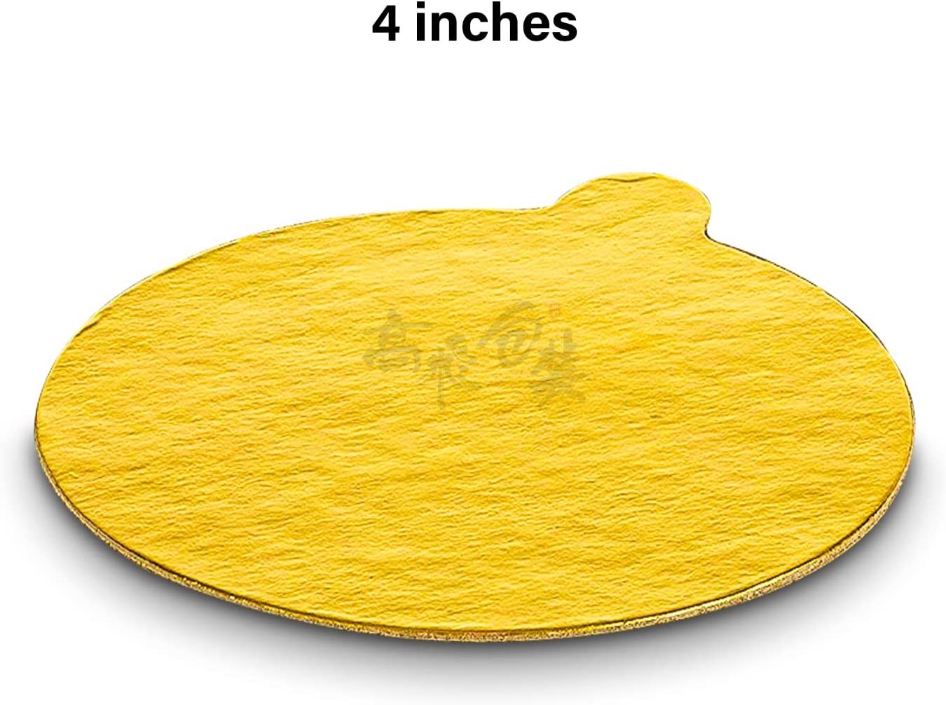 Custom Mini Round Golden Cardboard Cake Base Cake Paper Plates Circle Cardboard Base Dessert Board Base