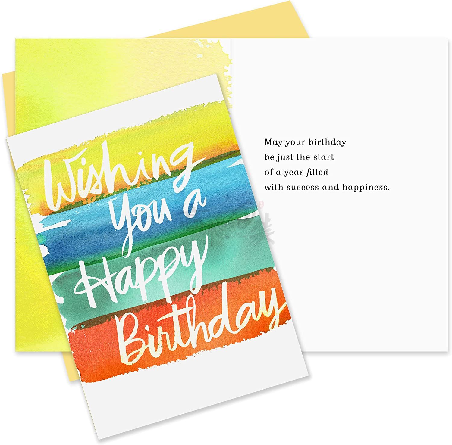 Custom Inside Happy Assorted Birthday Cards Assortment Bulk with Envelopes