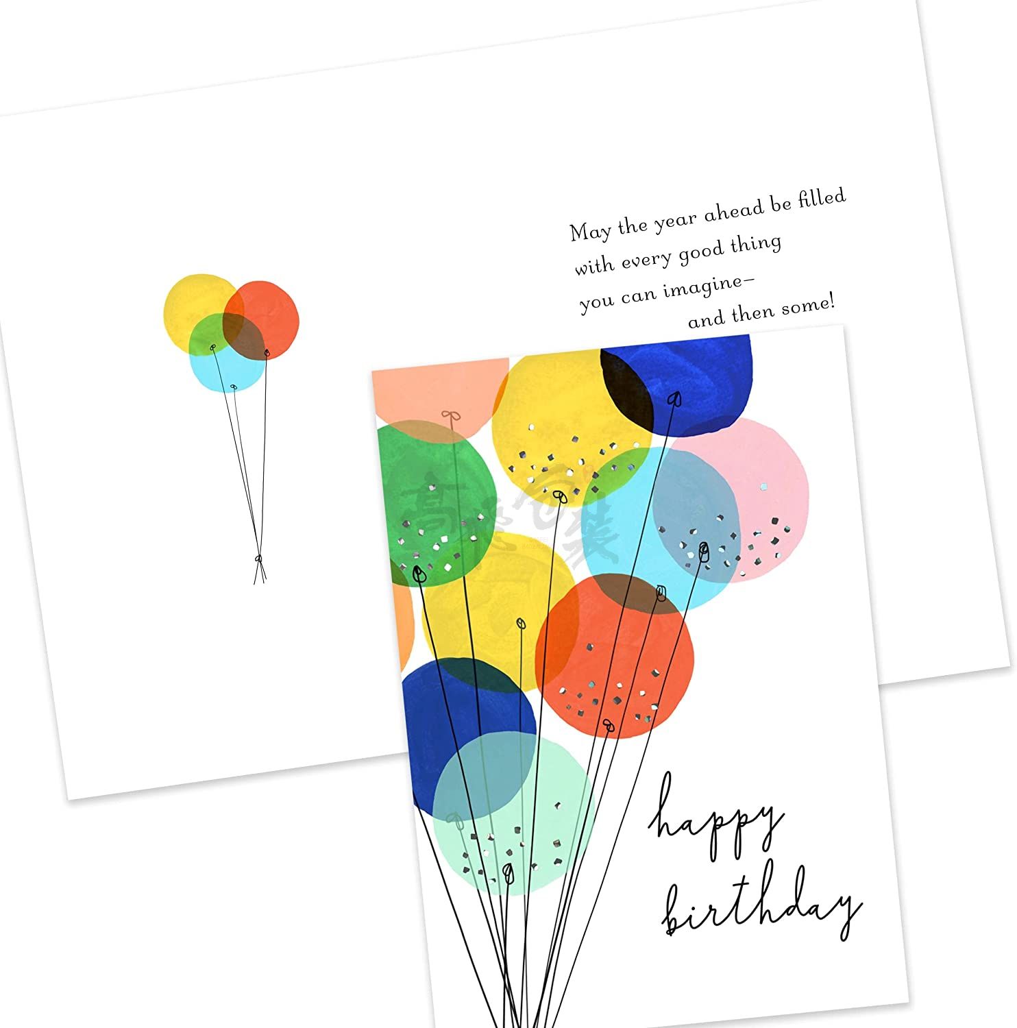 Custom Inside Happy Assorted Birthday Cards Assortment Bulk with Envelopes