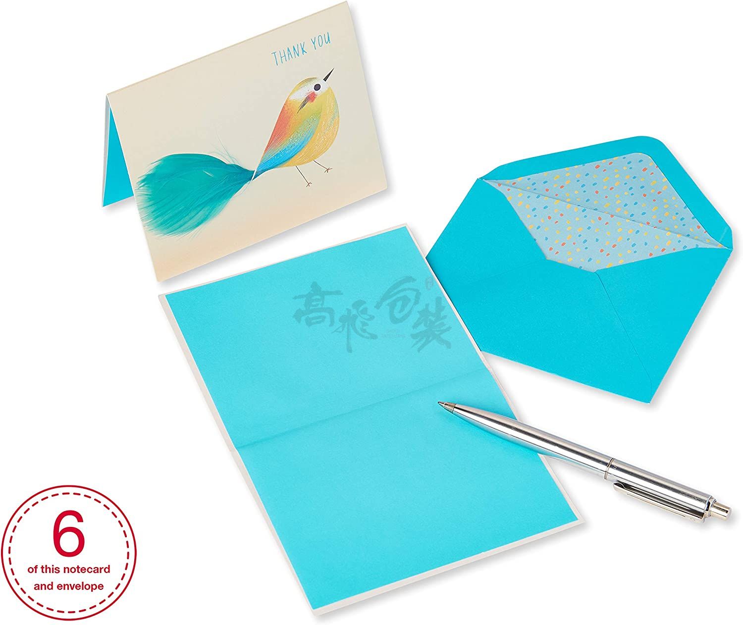 Custom Gold Professional Blank Inside Thank You Note Cards Bulk with Envelopes for Small Business and Wedding and Gift Cards and Christmas Graduation and Baby Shower